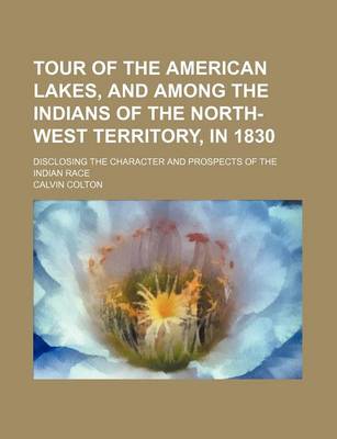 Book cover for Tour of the American Lakes, and Among the Indians of the North-West Territory, in 1830 (Volume 1); Disclosing the Character and Prospects of the Indian Race