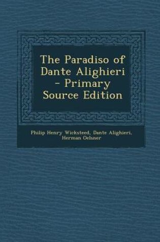 Cover of The Paradiso of Dante Alighieri