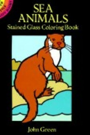Cover of Sea Animals Stained Glass Colouring Book