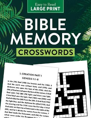 Book cover for Bible Memory Crosswords Large Print