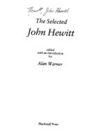 Cover of The Selected John Hewitt