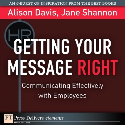 Book cover for Getting Your Message Right