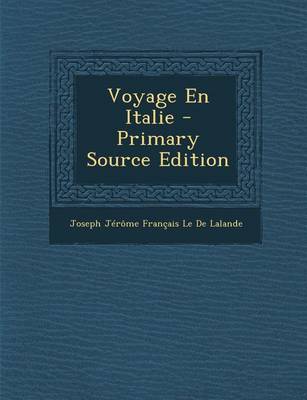 Book cover for Voyage En Italie