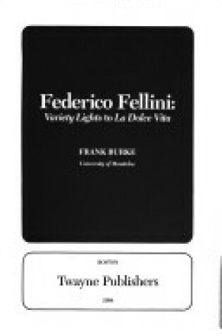 Cover of Federico Fellini