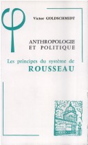 Cover of Anthropologie Et Politique