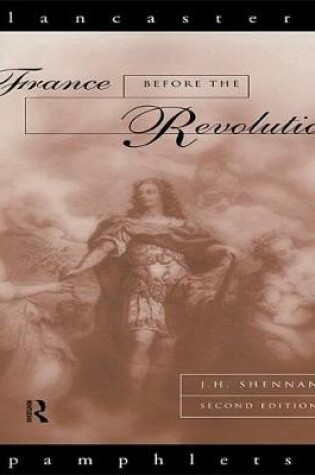 Cover of France Before the Revolution