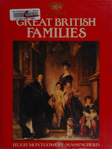 Book cover for Debrett's Great British Families