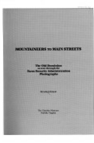 Cover of Mountaineers to Main Streets