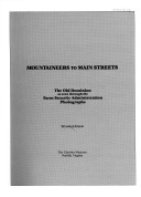 Book cover for Mountaineers to Main Streets