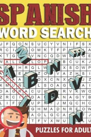 Cover of Spanish Word Search Puzzles For Adults
