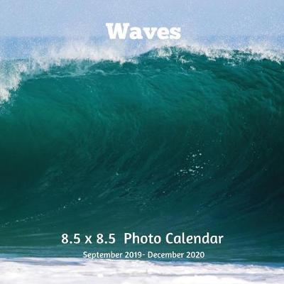 Book cover for Waves 8.5 X 8.5 Calendar September 2019 -December 2020