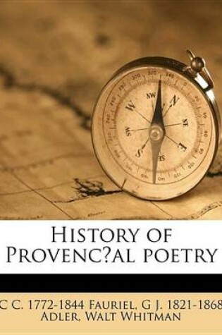 Cover of History of Provenc Al Poetry