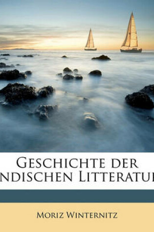 Cover of Geschichte Der Indischen Litteratur