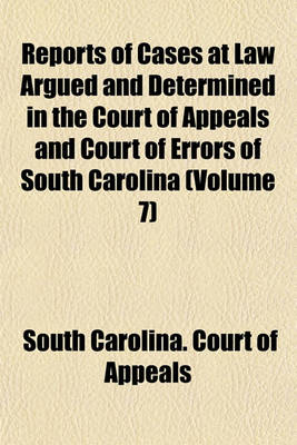 Book cover for Reports of Cases in Equity (Volume 7)