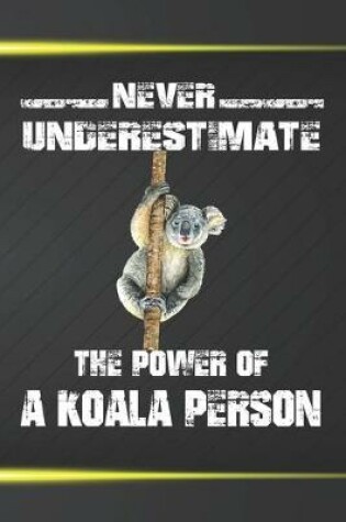 Cover of Never Underestimate The Power Of A Koala Person
