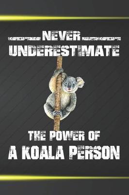 Book cover for Never Underestimate The Power Of A Koala Person