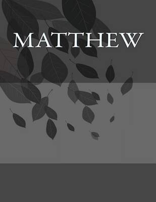 Book cover for Matthew