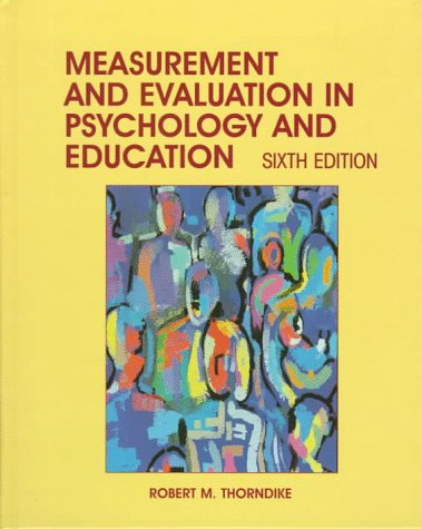 Book cover for Measurement and Evaluation in Psychology and Education