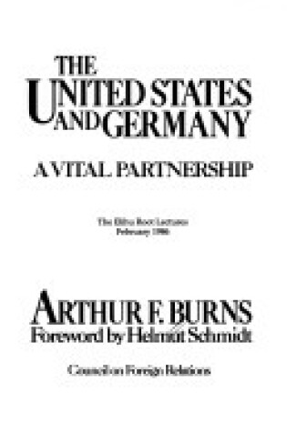 Cover of United States and Germany