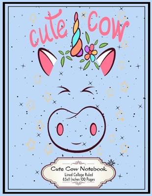 Book cover for Cute Cow Unicorn