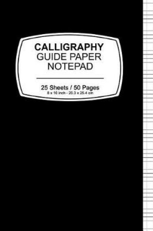 Cover of Calligraphy Guide Paper Notebook -Black Cover