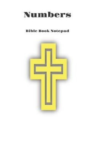 Cover of Bible Book Notepad Numbers