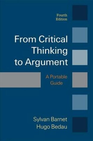 Cover of From Critical Thinking to Argument