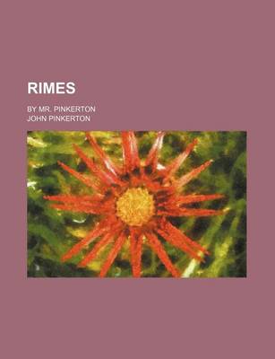 Book cover for Rimes; By Mr. Pinkerton