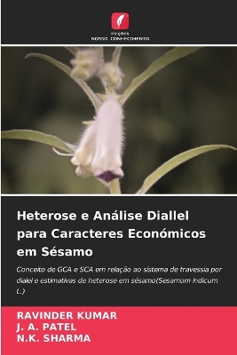 Book cover for Heterose e Análise Diallel para Caracteres Económicos em Sésamo