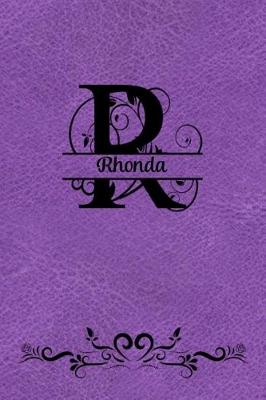 Book cover for Personalized Name Journal - Rhonda