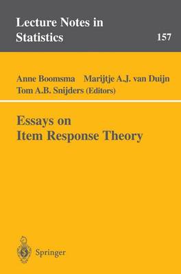 Cover of Essays on Item Response Theory