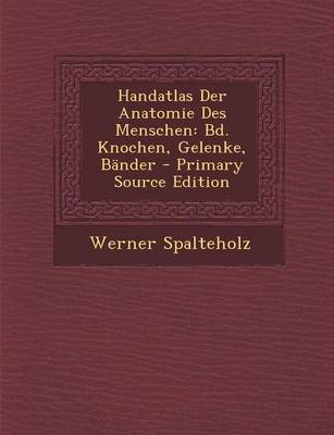 Book cover for Handatlas Der Anatomie Des Menschen