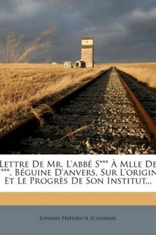 Cover of Lettre de Mr. l'Abbe S*** A Mlle de G***, Beguine d'Anvers, Sur l'Origine Et Le Progres de Son Institut...