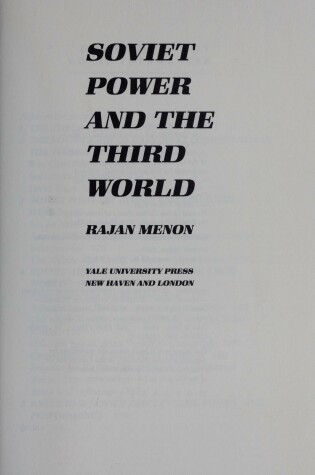 Cover of Soviet Power and the Third World