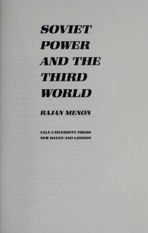 Book cover for Soviet Power and the Third World