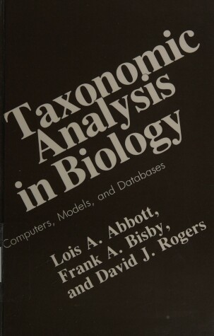 Book cover for Taxonomic Analysis in Biology