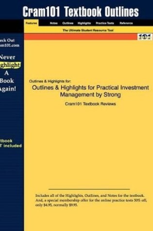 Cover of Studyguide for Practical Investment Management by Strong, ISBN 9780324359367