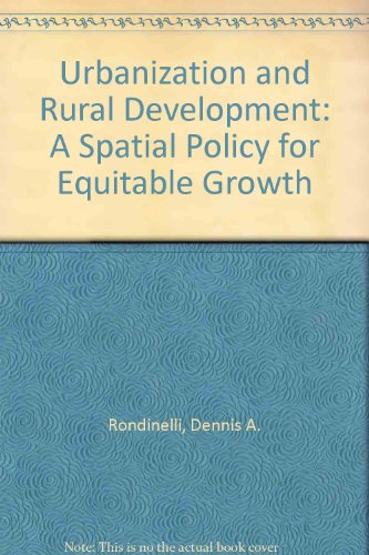 Book cover for Urbanization and Rural Development