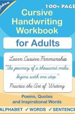 Cover of Cursive handwriting workbook for Adults