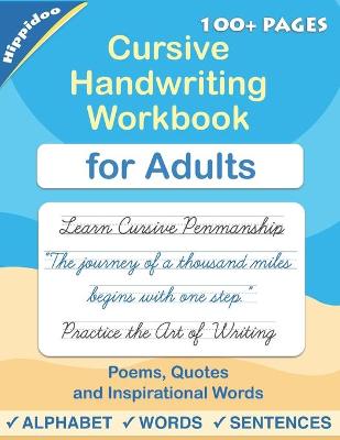 Book cover for Cursive handwriting workbook for Adults