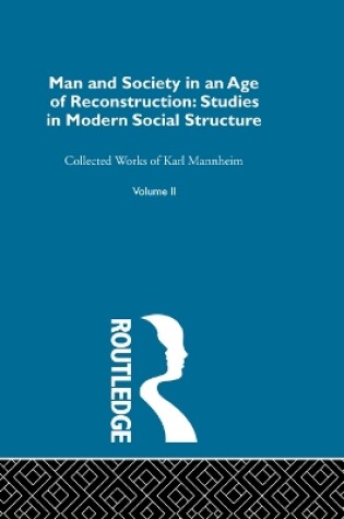 Cover of Man and Society in an Age of Reconstruction