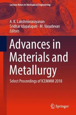 Book cover for Advances in Materials and Metallurgy