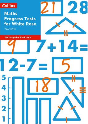 Book cover for Year 3/P4 Maths Progress Tests for White Rose