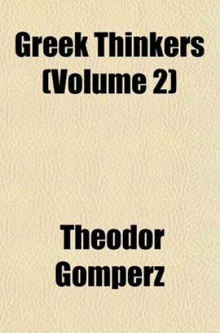 Cover of Greek Thinkers (Volume 2)