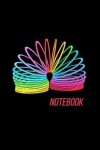 Book cover for Retro Rainbow Slinky Notebook