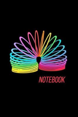 Book cover for Retro Rainbow Slinky Notebook