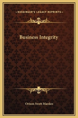 Book cover for Business Integrity