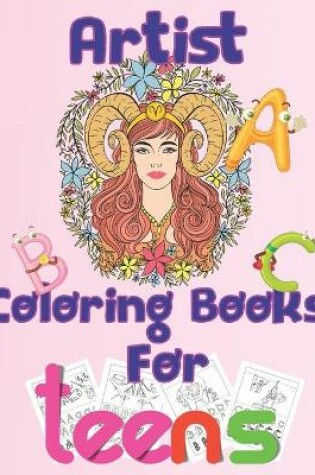 Cover of artist coloring books for teens