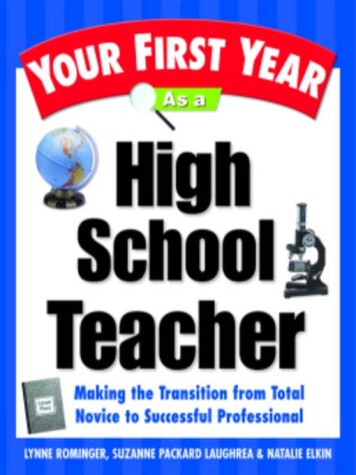 Book cover for Your First Year as a High School Teacher