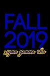 Book cover for Fall 2019, Sigma Gamma Rho